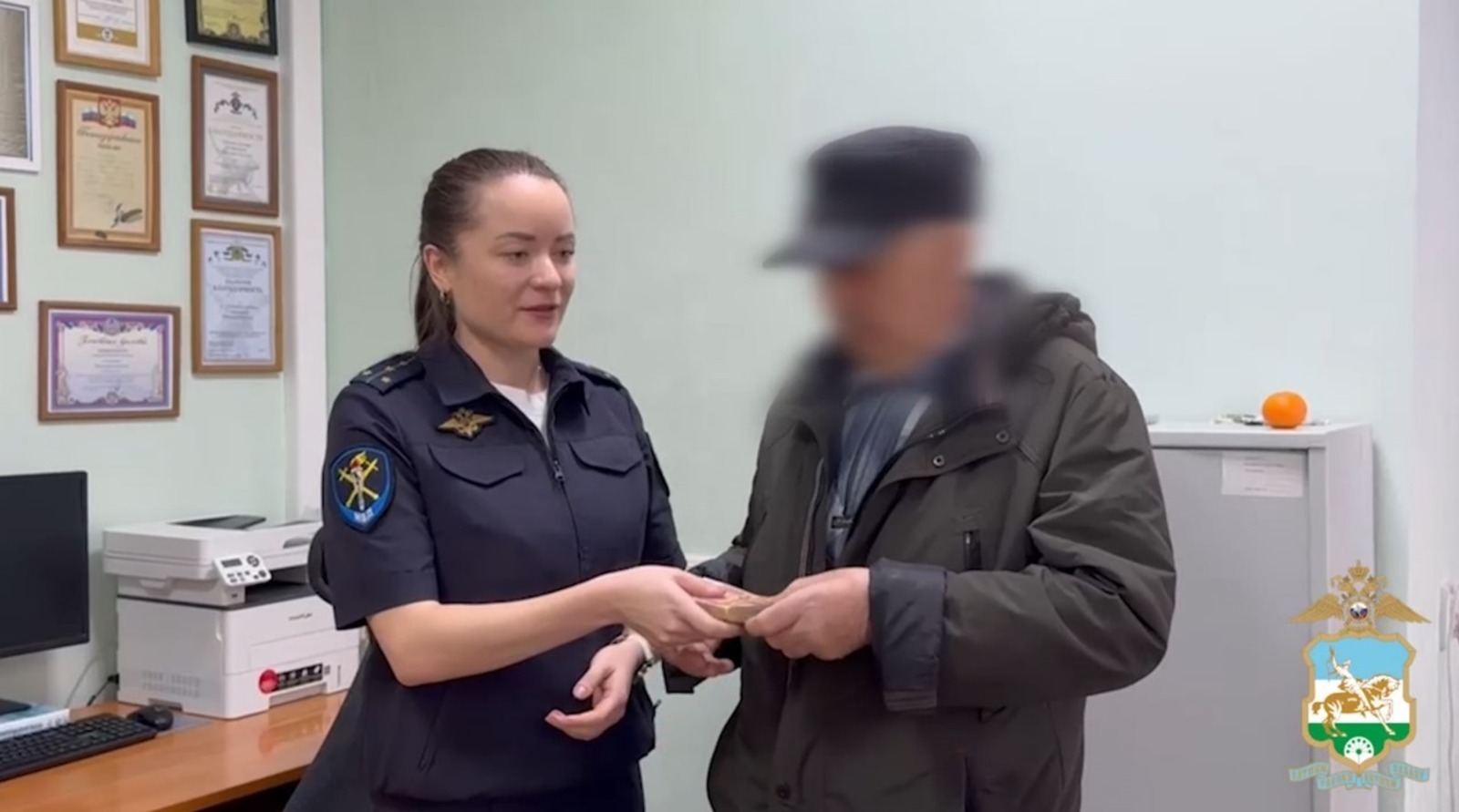 Пенсионерҙың мутлашыусылар урлаған аҡсаһы кире ҡайтарылған